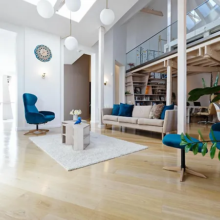 Luxury 143M2 2-Bedroom Penthouse Loft With Ac & Elevator - Brivibas Street, Central Riga