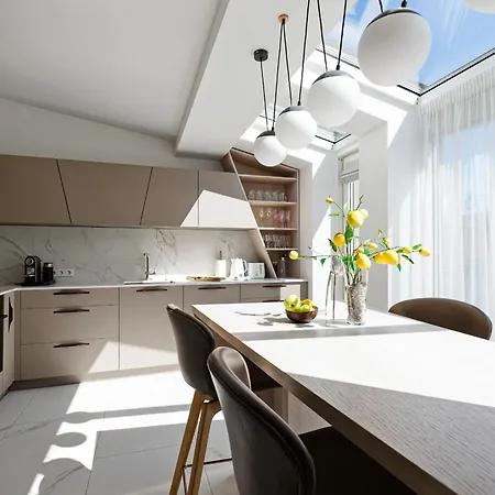 Luxury 143M2 2-Bedroom Penthouse Loft With Ac & Elevator - Brivibas Street, Central Riga דירה
