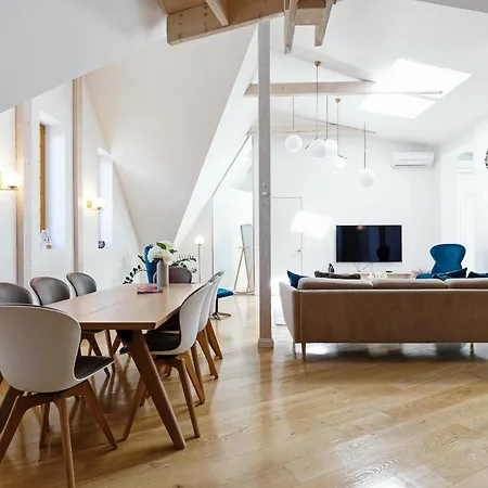 Luxury 143M2 2-Bedroom Penthouse Loft With Ac & Elevator - Brivibas Street, Central Riga *
