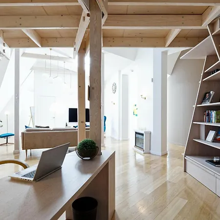 Luxury 143M2 2-Bedroom Penthouse Loft With Ac & Elevator - Brivibas Street, Central Riga דירה